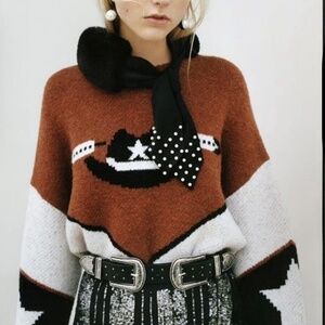 *RARE* Zara Western Collection Knit Sweater size Small